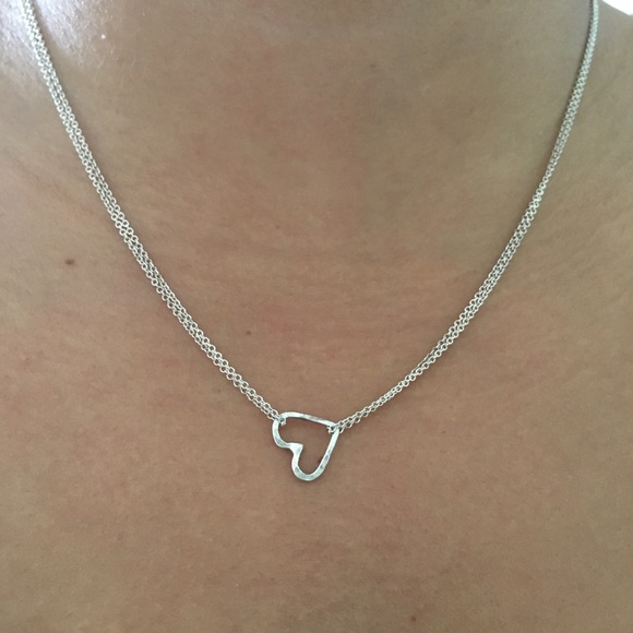 Jewelry - Handmade sterling silver heart necklace